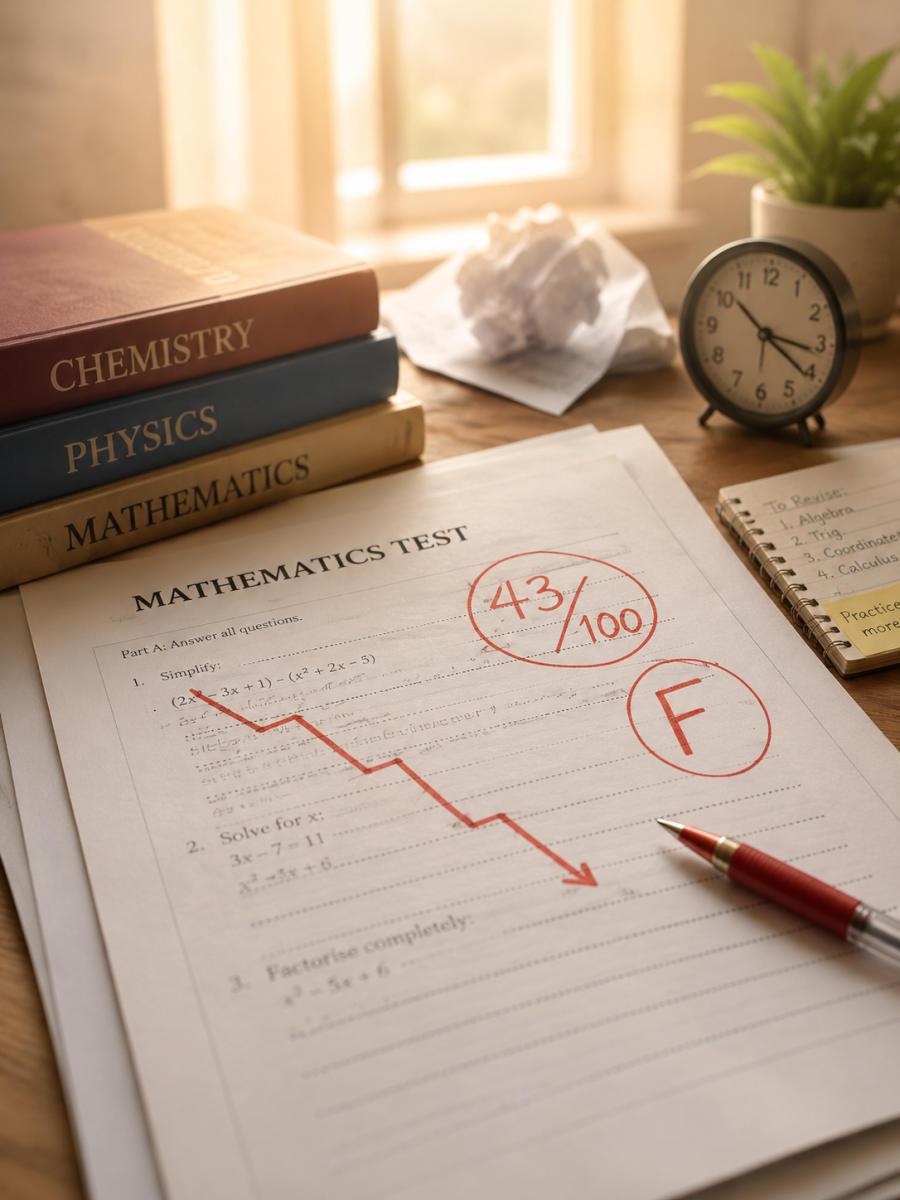 Poor marks even after studying