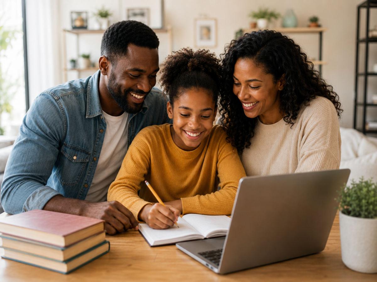 Family learning together with tutoring support